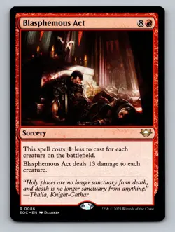 Blasphemous Act R Commander: Edge of Eternities 86 NM - Image 1