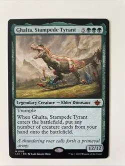Magic the Gathering Ghalta, Stampede Tyrant #185 Mythic Non-Foil - Image 1