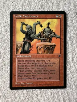 Goblin War Drums (Frazier)- Fallen Empires - Magic the Gathering MTG - Image 1