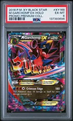 137393696 Mega M Garchomp EX 2016 Pokemon XY Premium Promo #XY168 PSA 6 - Image 1