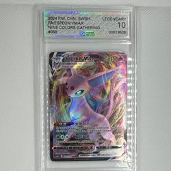 Pokemon Espeon VMAX 069 Nine Colors Gathering Legendary Chinese Holo AGS 10 2024 - Image 1