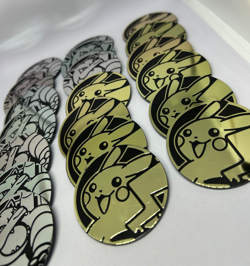 Pokemon TCG lot of 20 Official Coins Jumbo Pikachu Blastoise Duplicates - Image 3