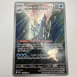 Clawitzer 141/132 Me01: Mega Evolution Illustration Rare Pokemon TCG NM/Mint - Image 1
