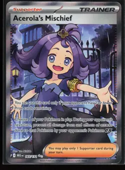 Acerola's Mischief 165/132 Ultra Rare ME01: Mega Evolution Pokemon TCG NM - Image 1