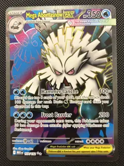 Mega Evolution Abomasnow ex Ultra Rare 157/132 Near Mint Pokemon TCG - Image 1
