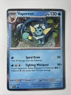 Vaporeon - 168 - Black Star Promo - Cosmos Holo - Pokemon TCG CCG - NM - Image 1