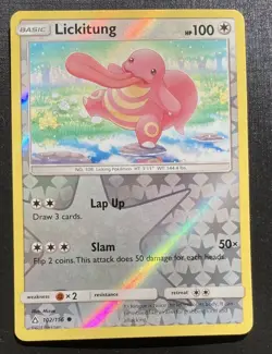 Lickitung 102/156 Pokemon Ultra Prism Reverse Holo Common TCG LP - Image 1