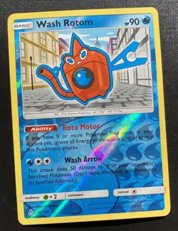 Wash Rotom 40/156 Pokemon Ultra Prism Reverse Holo Rare TCG LP - Image 1