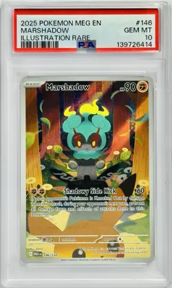 Pokemon Marshadow 146/132 Me01: Mega Evolution Holo PSA10 - Image 1
