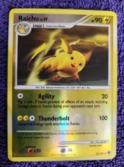 Raichu 45/100 Majestic Dawn Reverse Holo Pokemon *NICE* - Image 1
