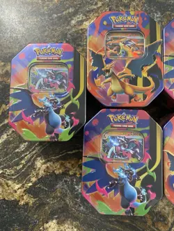 Pokemon Mega Charizard EX Tin X6 Brand New Factory Sealed Tins Case Quantity - Image 2