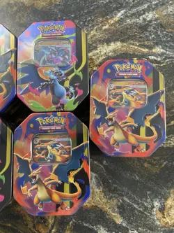 Pokemon Mega Charizard EX Tin X6 Brand New Factory Sealed Tins Case Quantity - Image 3