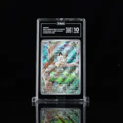2025 Meowth Phantasmal Flames #106/094 Illustration Rare Pokemon TCG TAG 10 - Image 1