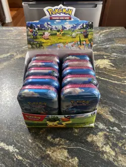 Pokemon TCG Ascended Heroes MINI TIN DISPLAY BOX Factory Sealed 10x Tins C - Image 1