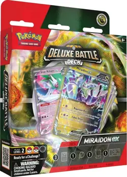 1x Pokemon TCG Deluxe Battle Deck - 1x Miraidon ex (Sealed) - Image 1