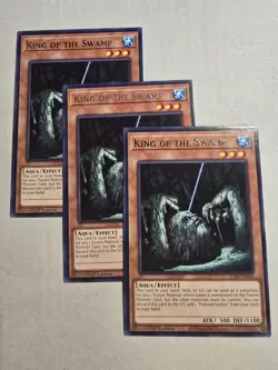 3x King of the Swamp 1st Edition Rare JUSH-EN046 Yu-Gi-Oh! - Image 1