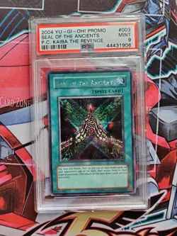 Yugioh TCG Seal of the Ancients PCK-003 Unlimited PSA 9 Mint 2004 Secret Rare - Image 1