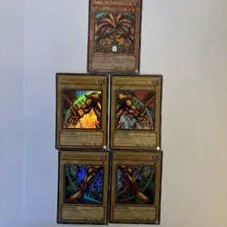 Yu-Gi-Oh! Exodia The Forbidden One SET ORIGINAL LOB 120-124 Ultra Rare - HP/DMG - Image 1