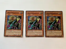 3 Dark Driceratops - SD09-EN006 3 x3 Yugioh Yu Gi Oh! Playset 1st Edition - Image 1