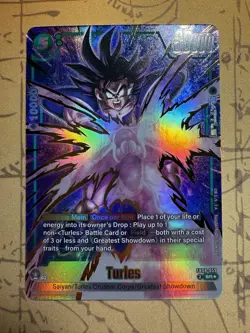 Turles FB08-059 Alternate Art Saiyan's Pride Dragon Ball English Card Fusion Wor - Image 1