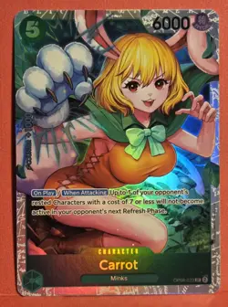 Carrot OP08-023 (Super Rare) Two Legends ONE PIECE Card English TCG Near Mint - Image 1