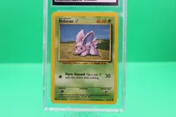 CGC 9 MINT Nidoran 1999 Base Set 55/102 Pokemon Card - Image 5