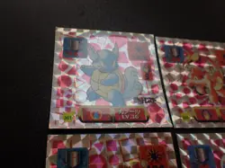 Pokemon Card Amada Sticker Prism Foil Holo x4 Charmander Charmeleon etc #6110 - Image 2