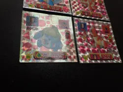 Pokemon Card Amada Sticker Prism Foil Holo x4 Charmander Charmeleon etc #6110 - Image 4
