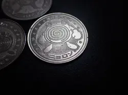 Pokemon Card Meiji Promo Battle Coin Silver x3 Poliwrath Evolutions #6219 PLAY - Image 5