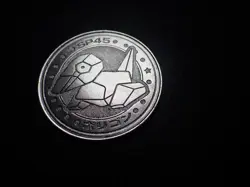 Pokemon Card Meiji Promo Metal Battle Coin Silver Porygon #6262 PLAY - Image 3