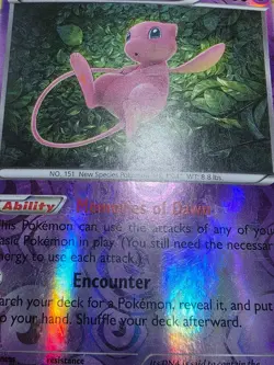 HP Mew 29/124 Fates Collide Reverse Holo Pokemon Card - Image 5