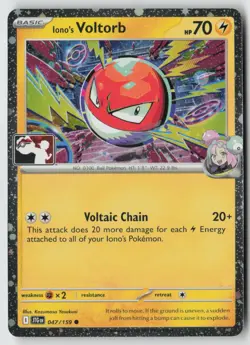 Iono's Voltorb 047/159 - Prize Pack Series Cards Holo - PTCG - Image 1