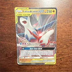 Pokemon Latias & Latios GX Sm-Team Up Ultra Rare Holo Card 113/181 English - Image 1