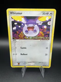 Whismur 73/106 EX Emerald Reverse Holo Stamped Pokemon Card TCG - Image 1