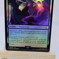 MTG Black Mage's Rod Foil NM FINAL FANTASY Magic 0090 Magic The Gathering - Image 4