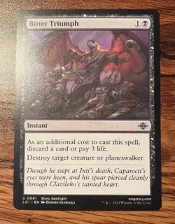 1X MTG Bitter Triumph - The Lost Caverns of Ixalan LCI NM/M X1 - Image 1