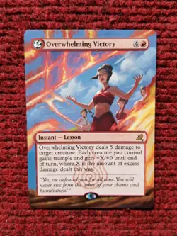 Overwhelming Victory MTG Avatar The Last Airbender Hand Painted Full Altered Art - Image 2