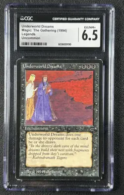 UNDERWORLD DREAMS CGC 6.5 1994 MAGIC: THE GATHERING MTG LEGENDS #NNO 9190 - Image 1