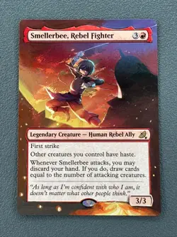 Smellerbee, Rebel Fighter MTG Avatar The Last Airbender Hand Painted Altered Art - Image 1