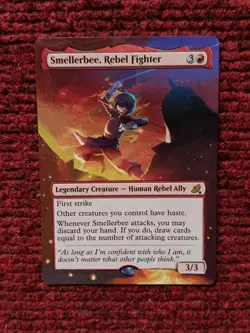 Smellerbee, Rebel Fighter MTG Avatar The Last Airbender Hand Painted Altered Art - Image 2
