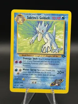 Sabrina’s Golduck 30/132 Pokemon Gym Challenge Unlimited Non Holo Rare V-LP - Image 1