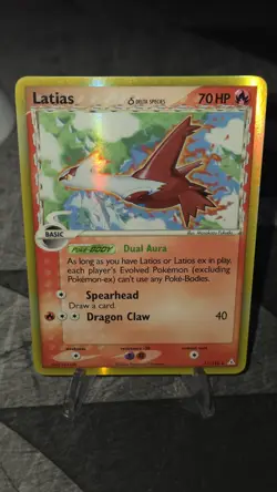 Pokemon Latias Holon Phantoms TCG Card 11/110 Holo Rare - Lp With Print Line - Image 1