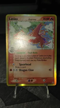 Pokemon Latias Holon Phantoms TCG Card 11/110 Holo Rare - Lp With Print Line - Image 4