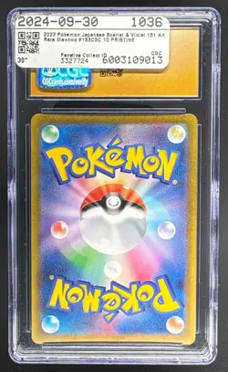 9013 Mewtwo 2023 Japanese Pokemon Scarlet & Violet 151 #183 CGC 10 PRISTINE - Image 2