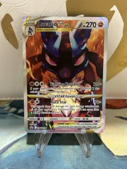 Lucario Vstar SWSH291 Pokemon Sword & Shield Promo Ultra Rare Card NM - Image 1
