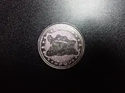 Pokemon Card Meiji Promo Metal Battle Coin Silver Ditto #6303 PLAY - Image 1