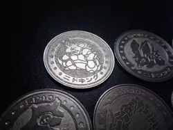 Pokemon Card Meiji Promo Battle Coin x7 Nidoking Ash etc #6248 - Image 4