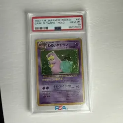 1997 Pokemon Japanese Rocket Dark Slowbro #80 Holo PSA 10 - GEM MINT! - Image 1