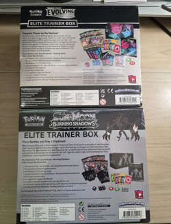 Pokemon Elite Trainer Box Lot Evolving Skies ETB and Burning Shadows ETB New - Image 2