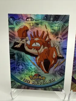 2000 Topps Pokemon TV Animation Series 2 Rainbow Foil Kingler #99 - #83 - Image 2